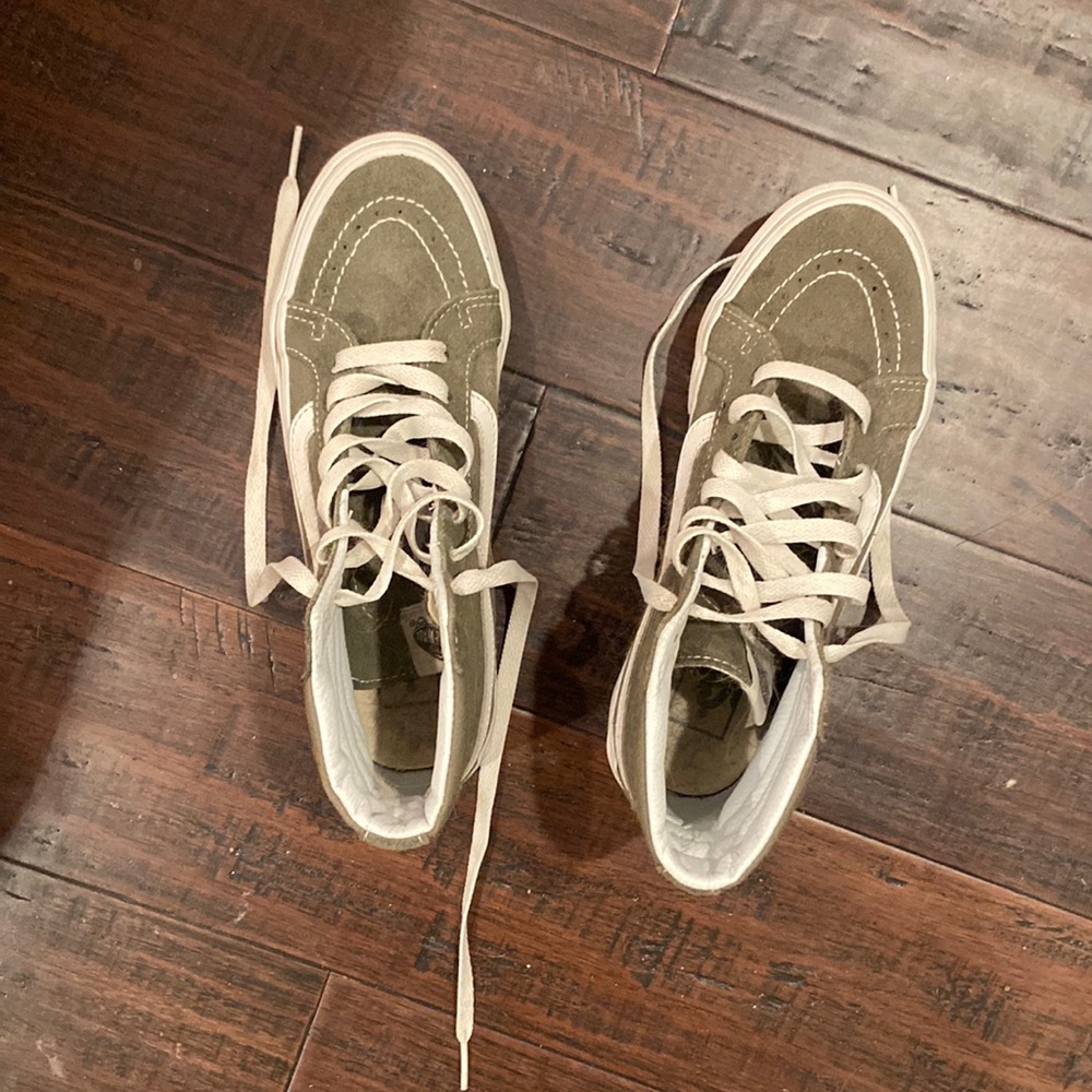 Olive high top vans